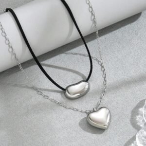 2 Colliers Cœur Double