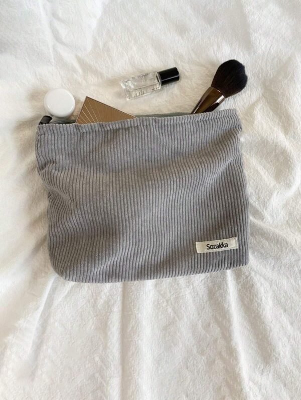 1 pc Sac maquillage velours simple – Image 16