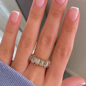 24 pcs ongles courts carrés