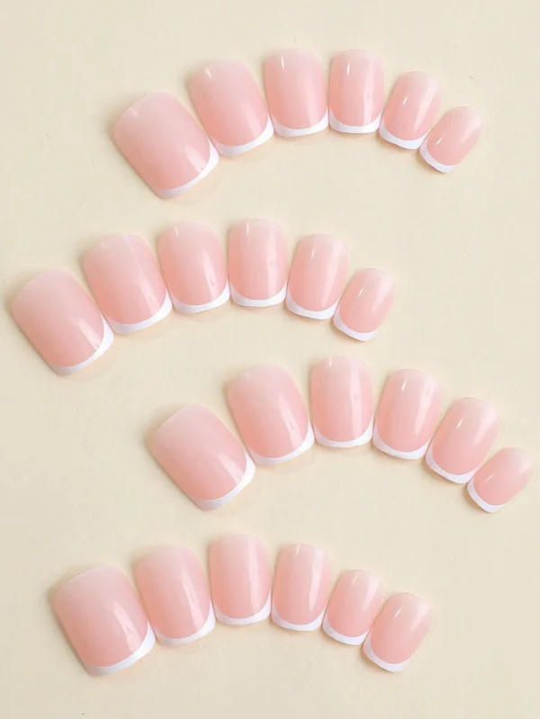 24 pcs ongles courts carrés – Image 3