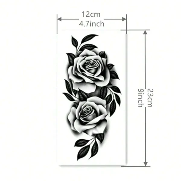 1 pc tatouage fleur bras – Image 3
