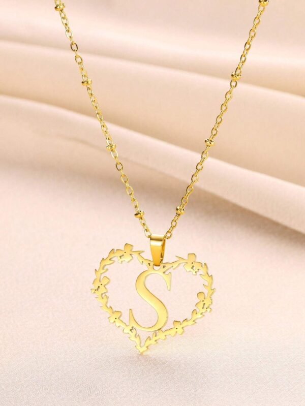 Collier Cœur Lettre Mariage – Image 43