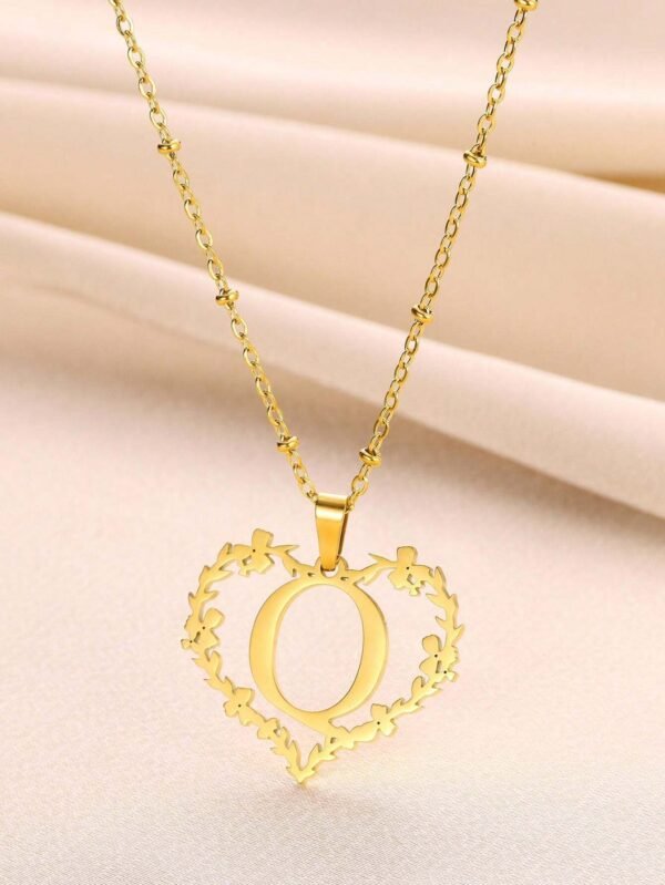 Collier Cœur Lettre Mariage – Image 42