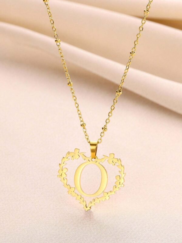 Collier Cœur Lettre Mariage – Image 38