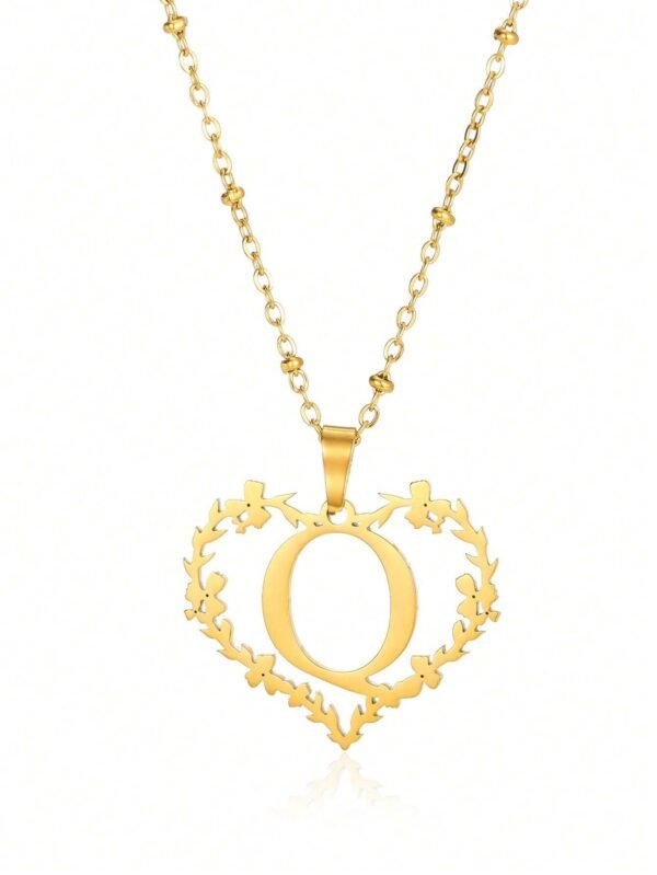 Collier Cœur Lettre Mariage – Image 28