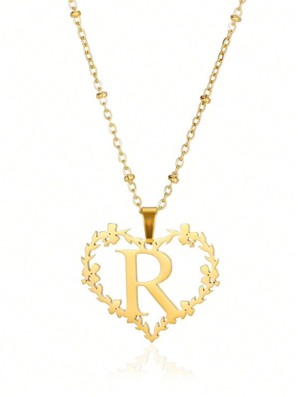 Collier Cœur Lettre Mariage – Image 30