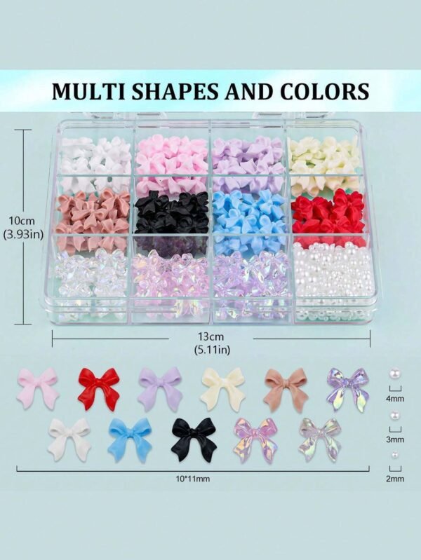 500 pcs Ruban nœud + perles – Image 3