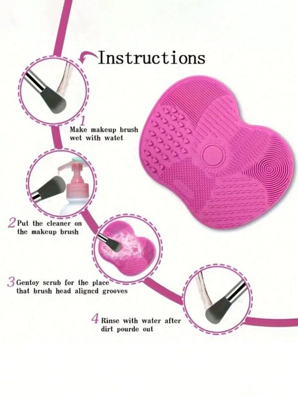 1 pcs tampon silicone nettoyage pinceaux – Image 2