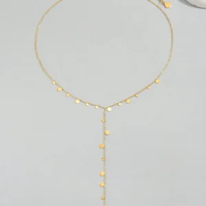 Collier Y Pendentif Rond