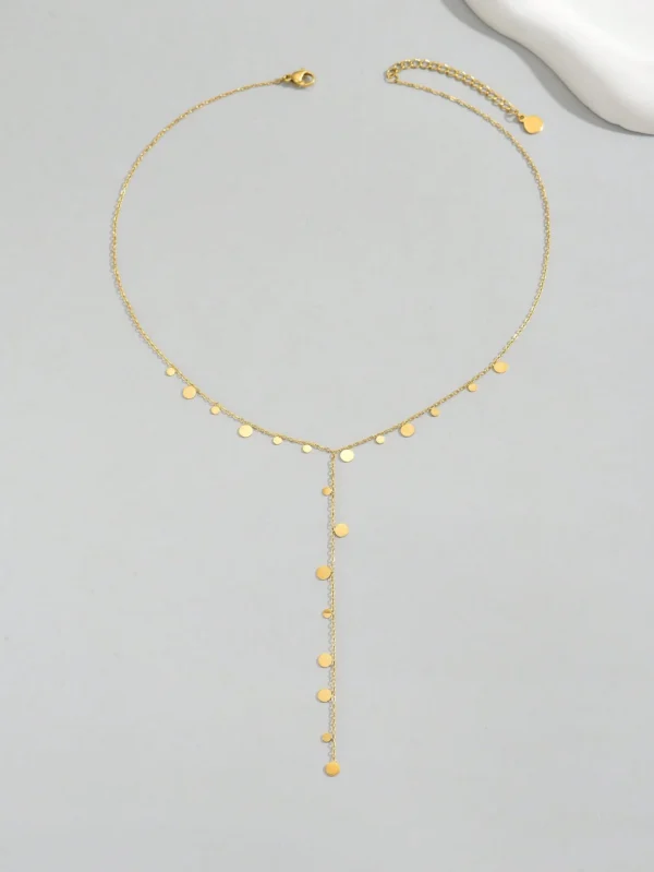 Collier Y Pendentif Rond – Image 2