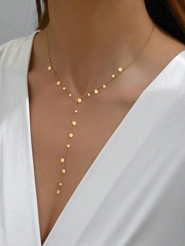 Collier Y Pendentif Rond – Image 5