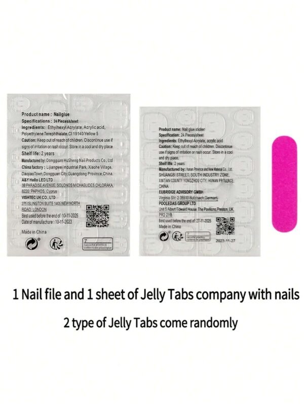 24 pcs ongles longs cercueil – Image 4