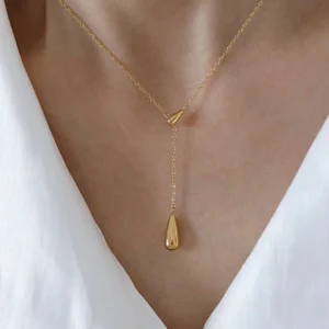 Collier Goutte Eau Inox