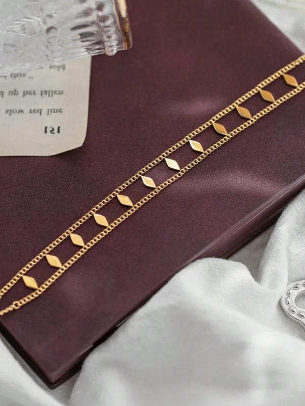 Collier Double Losange Inox – Image 4