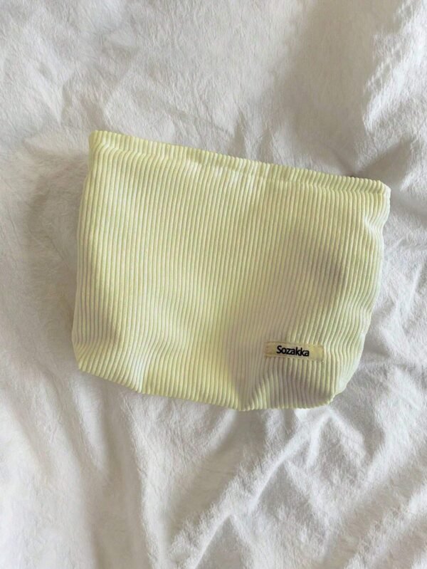 1 pc Sac maquillage velours simple – Image 14