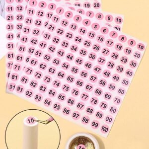 2 feuilles stickers numérotés