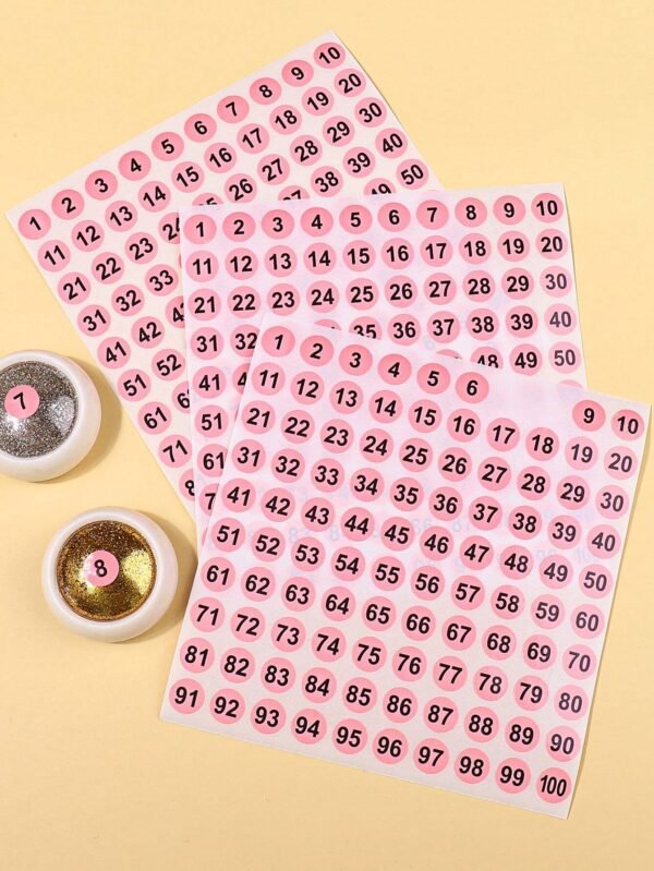 2 feuilles stickers numérotés – Image 4
