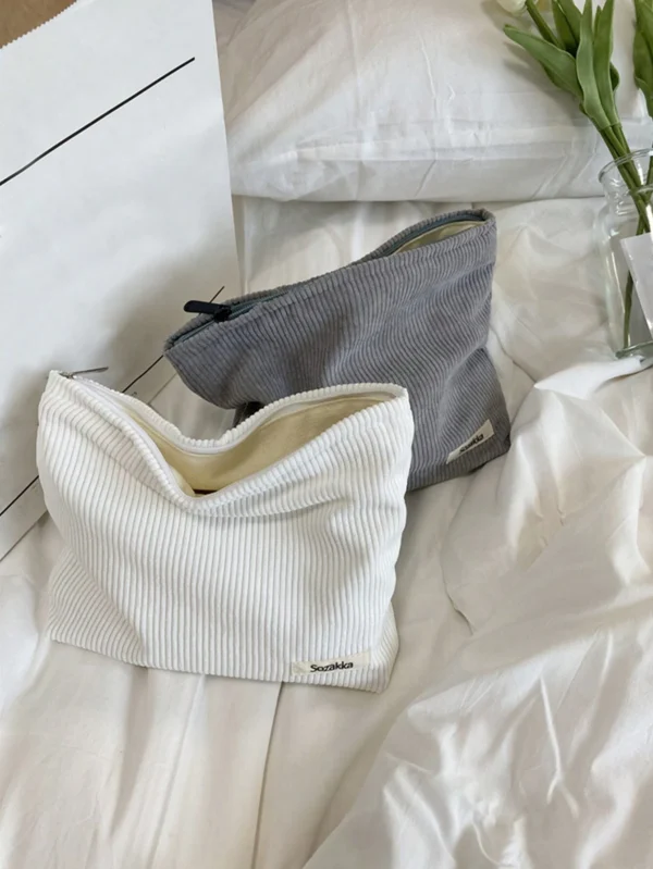1 pc Sac maquillage velours simple