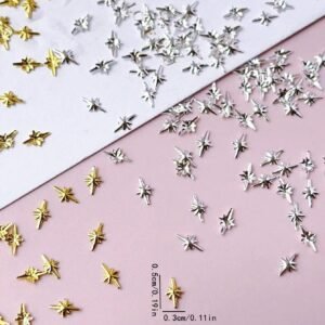 500 pcs Décorations rivets étoiles