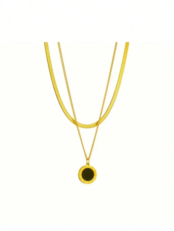 Collier lame minimaliste duo – Image 5