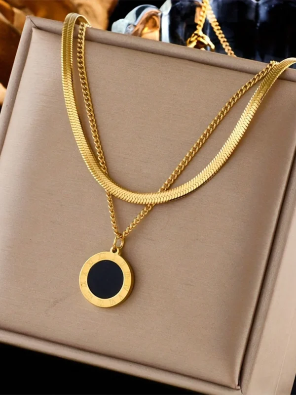 Collier lame minimaliste duo – Image 7