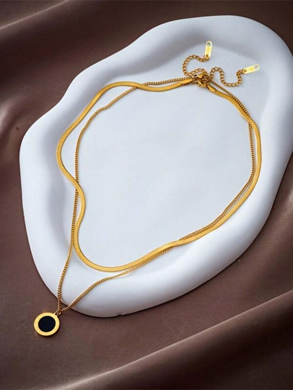 Collier lame minimaliste duo – Image 13