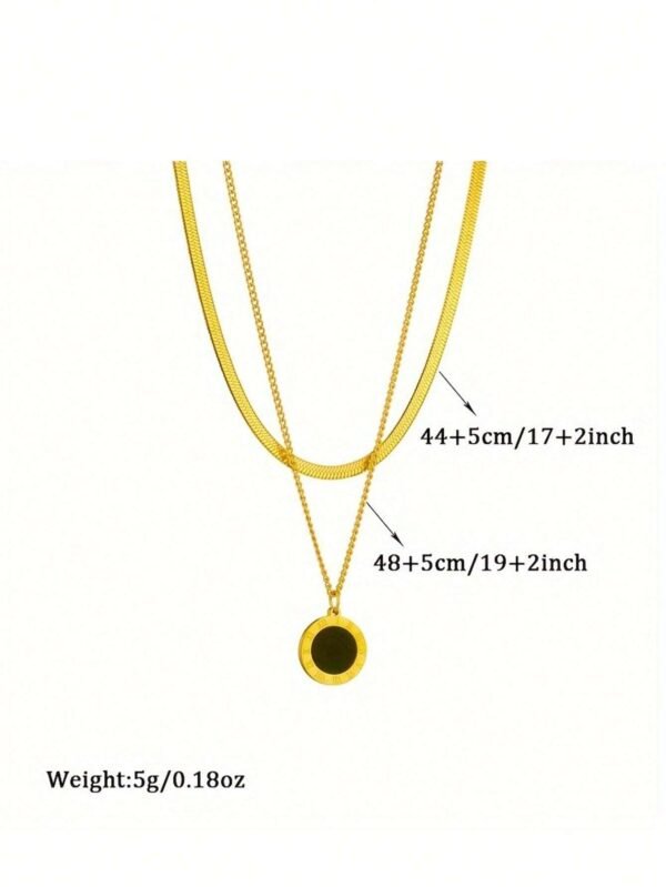 Collier lame minimaliste duo – Image 16