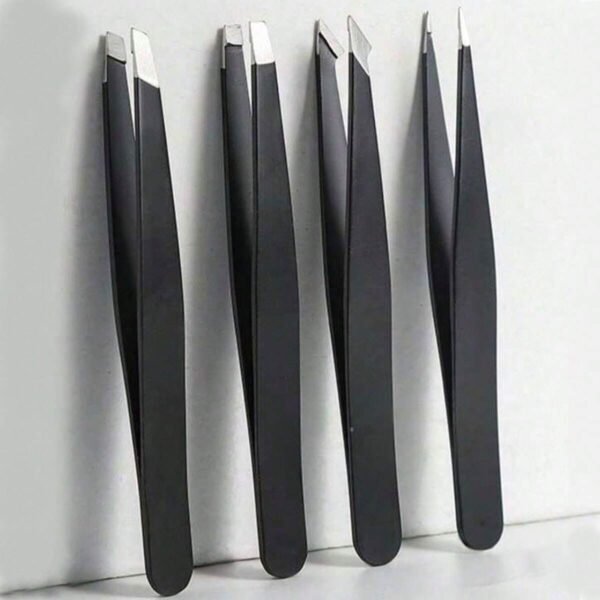 Pinces à sourcils inox 4 pcs