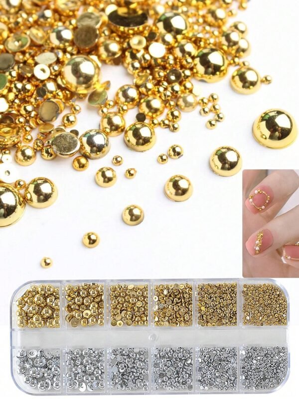 12 grilles perles or