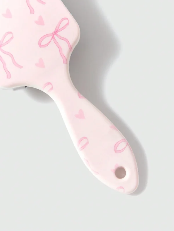 Peigne-coussin nœud papillon rose – Image 4