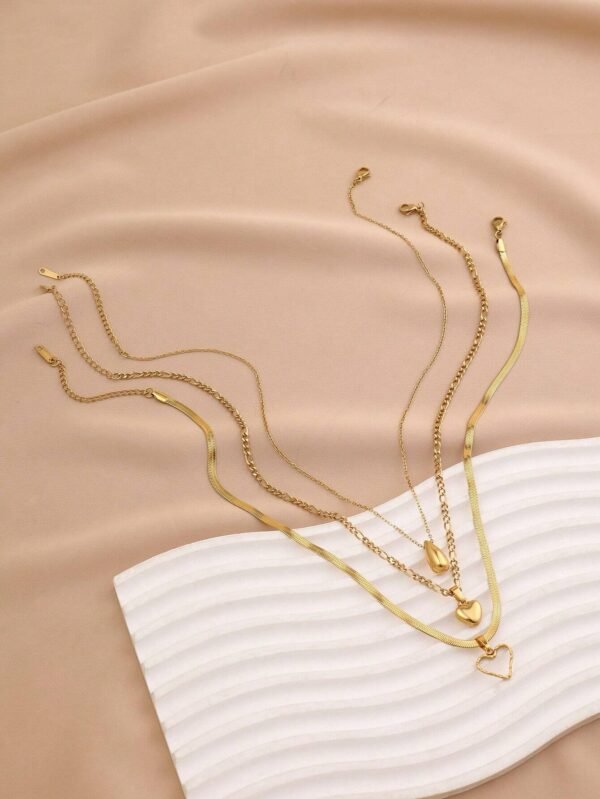 Set 3 Colliers Pendentifs Dés – Image 2