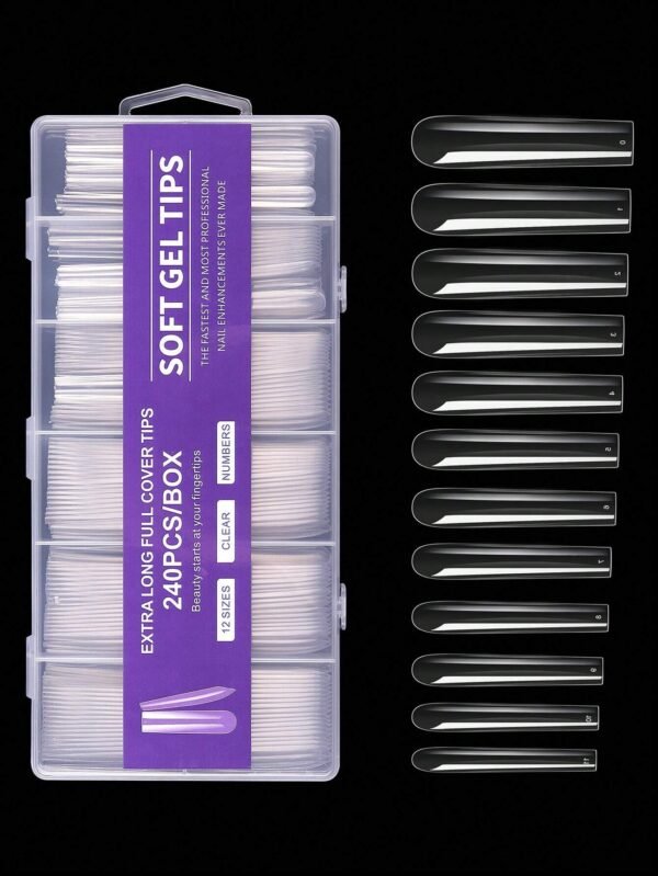 240 pcs ongles XXL ballerine