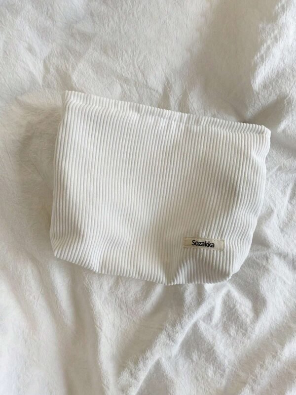 1 pc Sac maquillage velours simple – Image 15