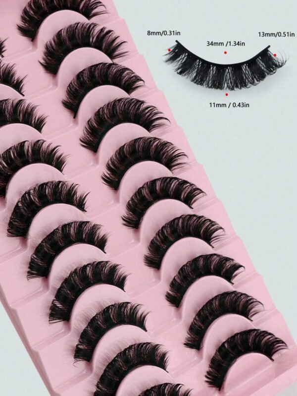 10 paires cils doux réutilisables – Image 3