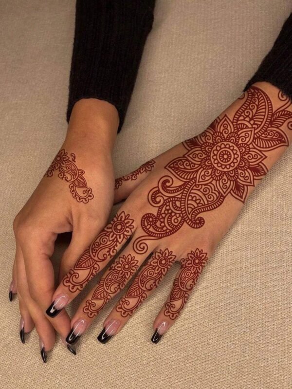10 pcs tatouages henné rouges – Image 2