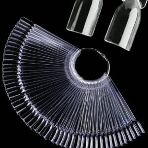 50 pcs éventail faux ongles