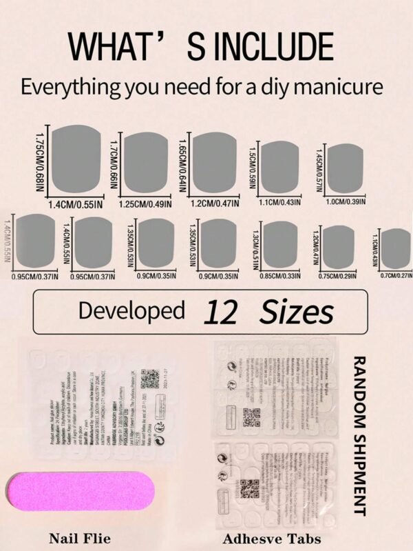 24 pcs ongles amande dégradé rose – Image 4
