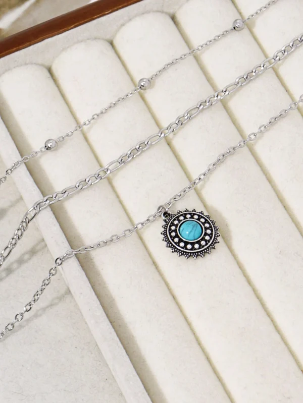 Collier tournesol bohème multi – Image 4