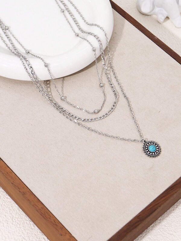 Collier tournesol bohème multi – Image 3