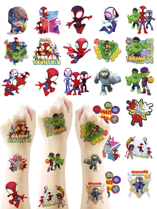 20 feuilles tattoos Disney kawaii