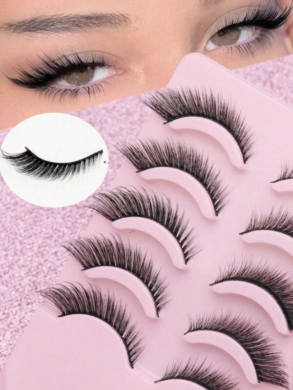 5 paires cils mink