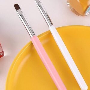 Pinceau gel UV rose blanc