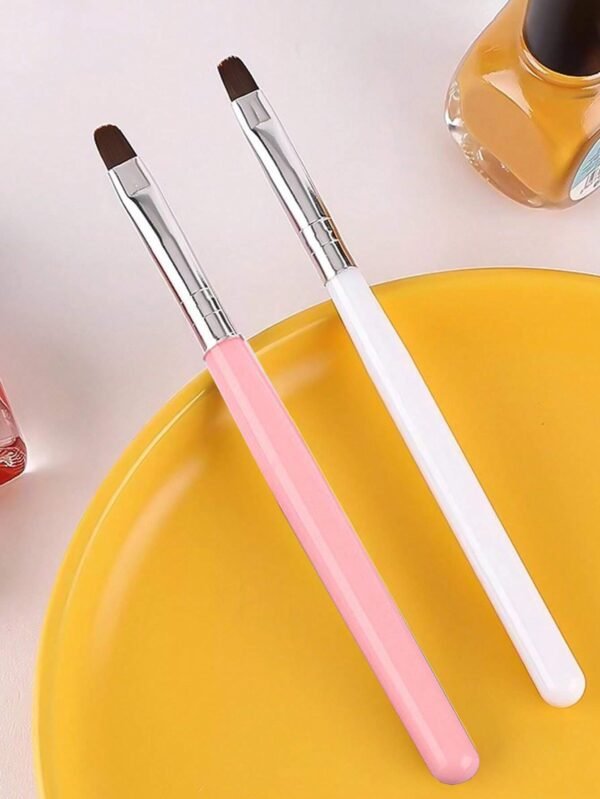 Pinceau gel UV rose blanc – Image 2