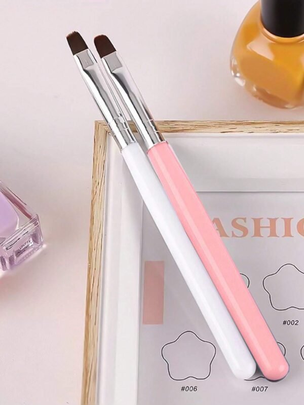 Pinceau gel UV rose blanc