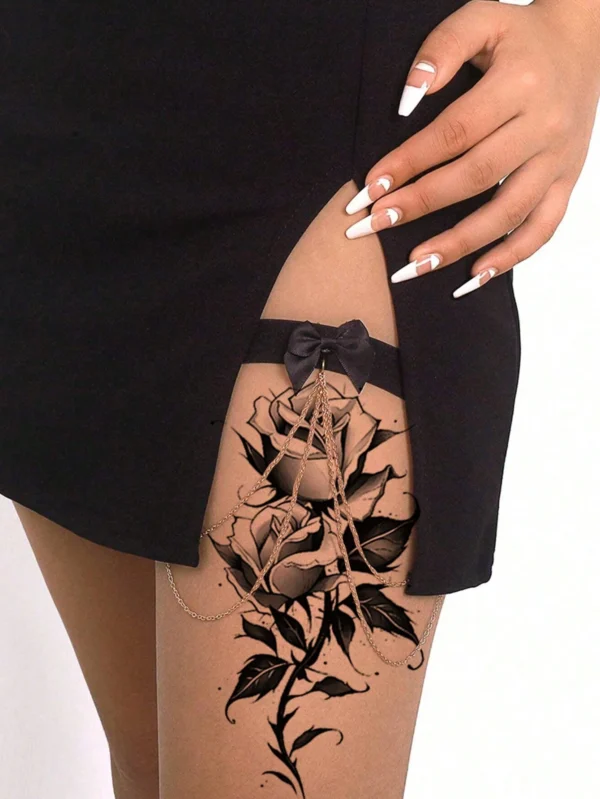 2 pcs tattoos roses papillons – Image 5