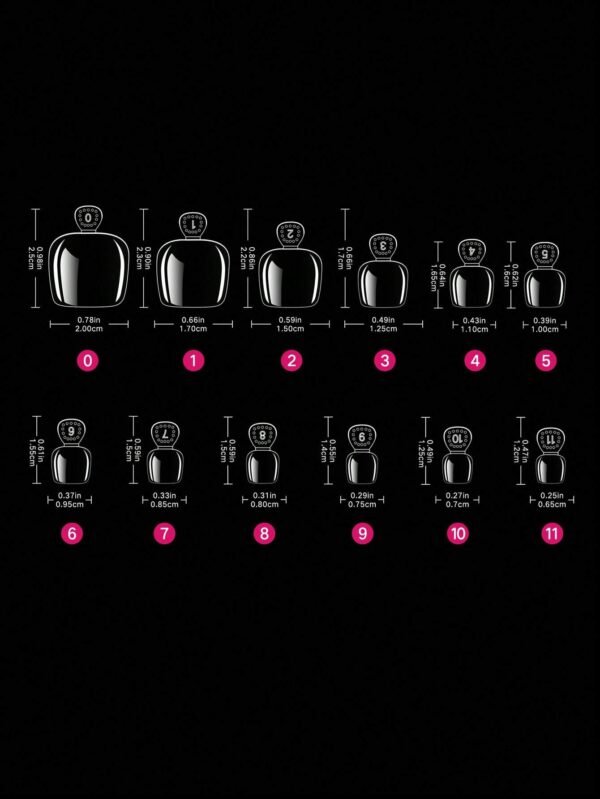 240 pcs embouts orteils transparents – Image 2