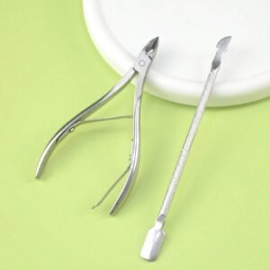 2 pcs coupe-cuticules inox