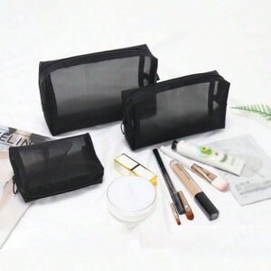 3 pcs Sacs maquillage maille