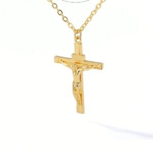 Collier Croix Jésus Acier