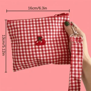 1 pcs trousse maquillage cerises